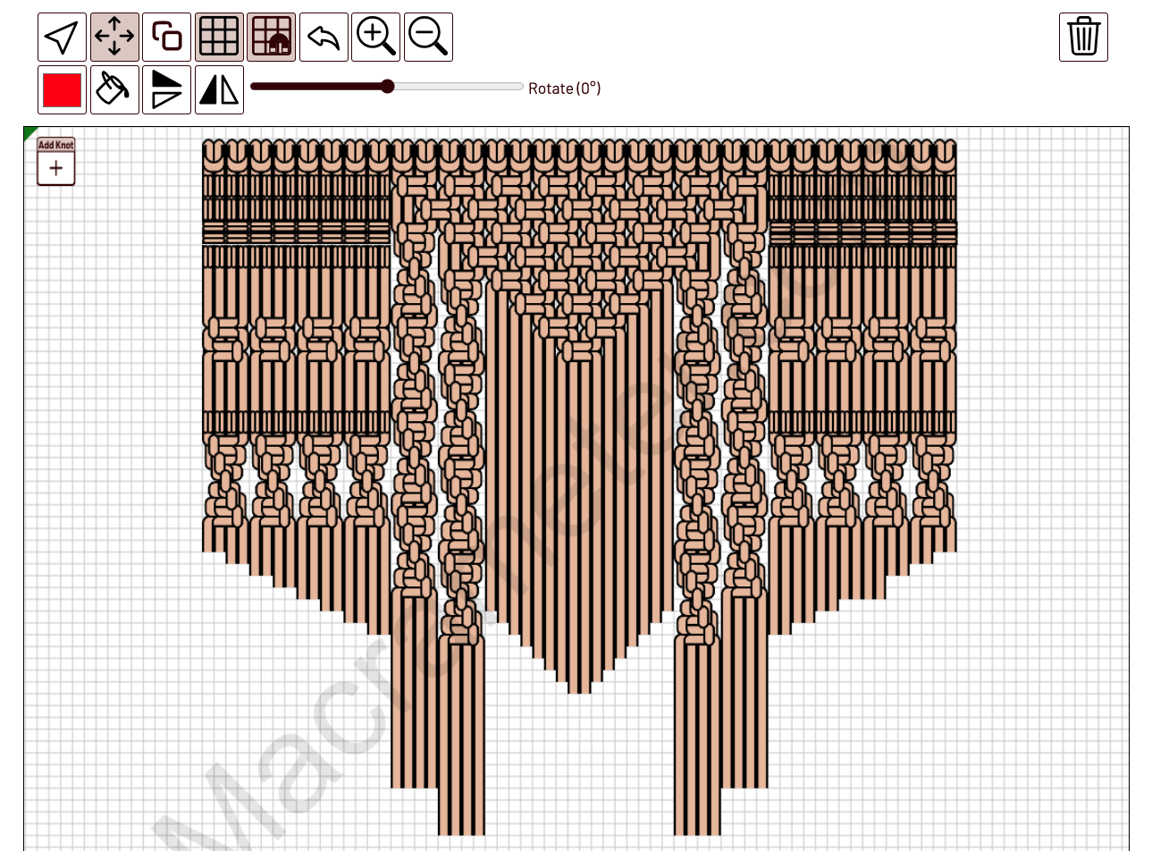 Boho chic  macrame pattern