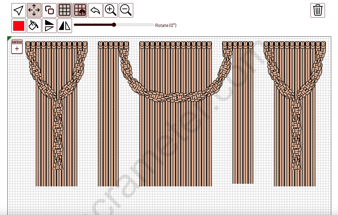 Elegant macrame backdrop