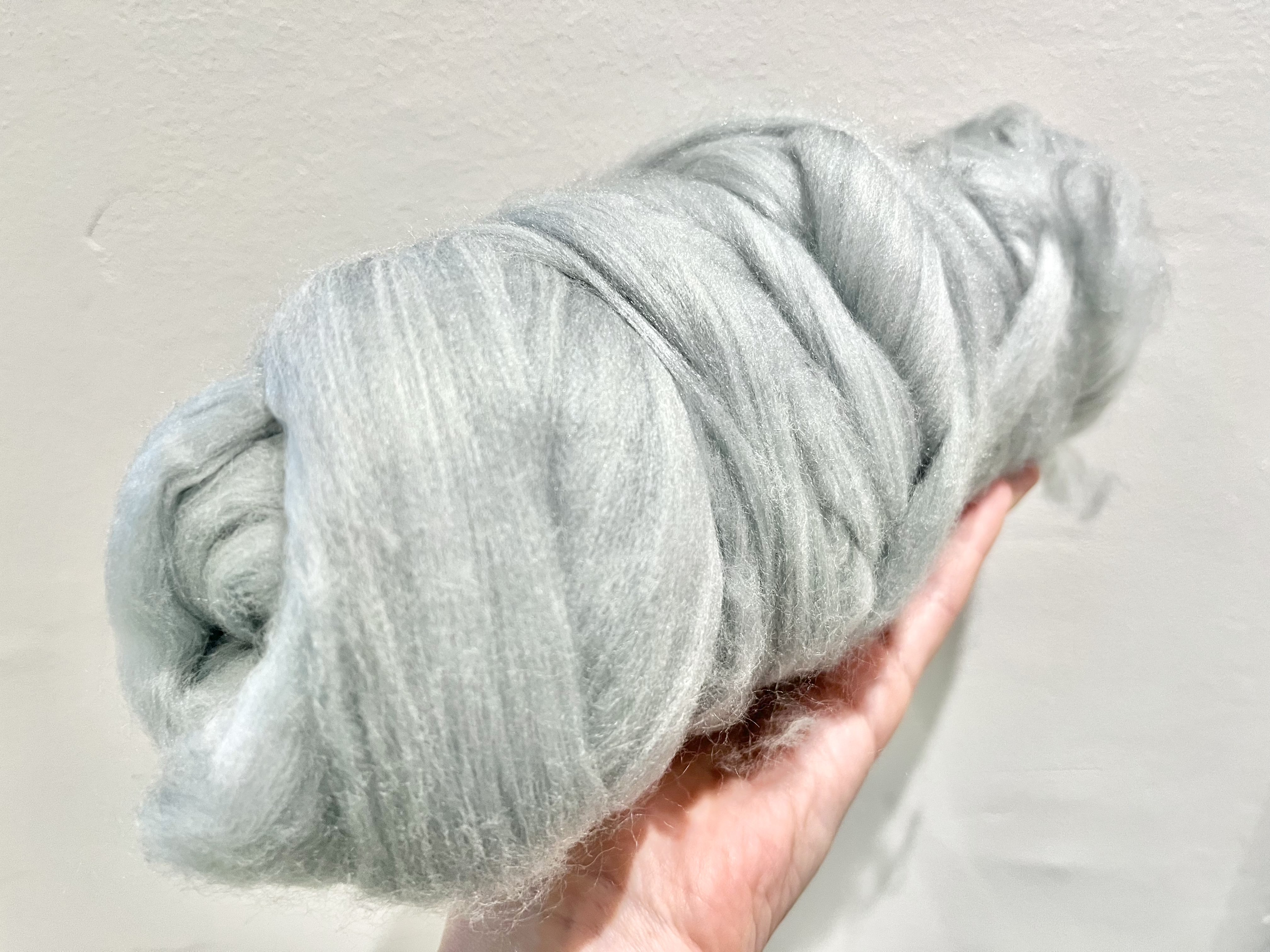 Lovely light blue fluffy cotton cord