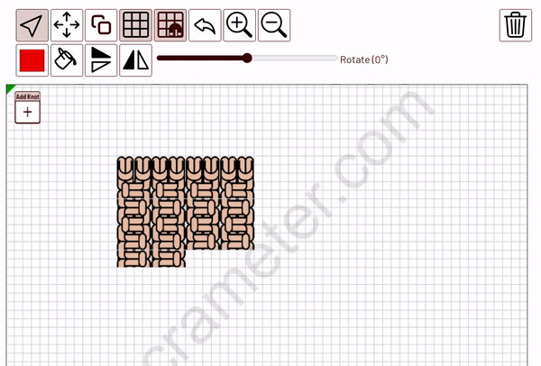 How to select and drag the knots