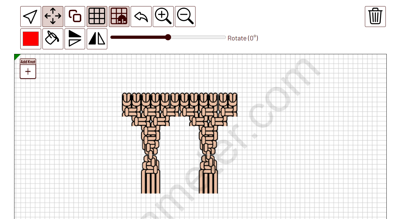 Simple macrame pattern